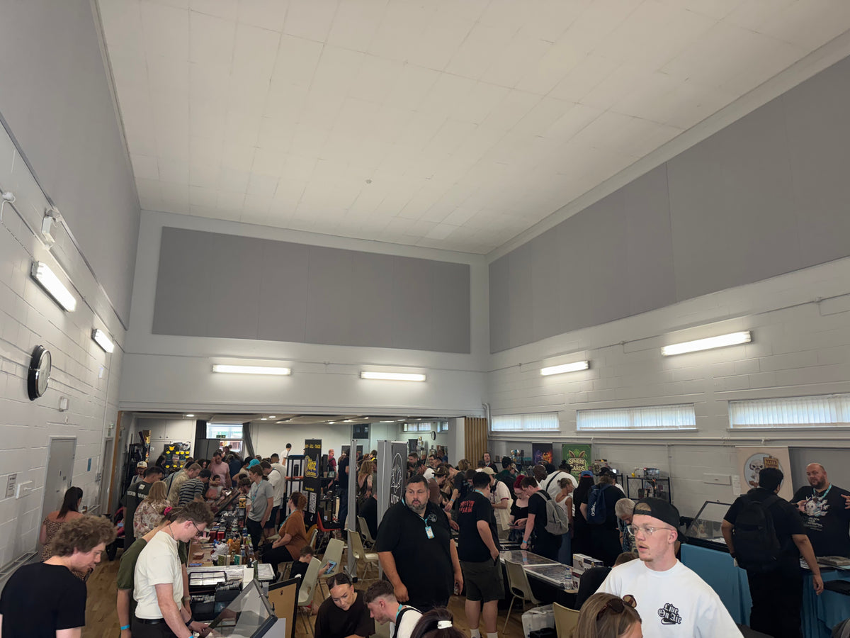 A busy room of collectors and vendors at Hampshire Collector Con